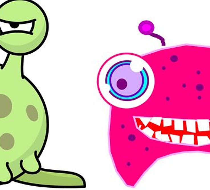  Zwei Monster Bildquelle: Clker-Free-Vector-Images, Monster, CC0 1.0